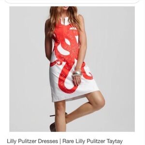 LILLY PULITZER Taytay (Tay Tay) Octopus Dress size 10, resort white